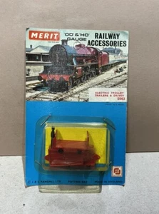 Vintage Merit 5063 OO/HO Gauge Electric Trolley & Driver Station Accessories NOS - Picture 1 of 1