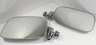 CHROME SIDE VIEW MIRROR SET LEFT & RIGHT PAIR VOLKSWAGEN KARMANN GHIA 1966-1974 - Image 1 of 2