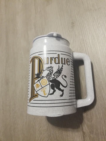 Vintage Purdue boilermaker Whirley Thermos Big Plastic Travel Mug football NCAA Cover