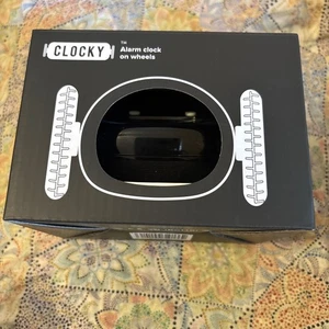 CLOCKY Extra Super Loud Alarm Clock Heavy Sleepers On Wheels Black Brand New - Picture 1 of 7