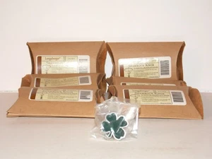 Lot of 7 Longaberger SHAMROCK KNOB # 23282 4-Leaf Clover Lid or Drawer Pull Knob - Picture 1 of 6