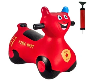 FIRE ENGINE BIKE Tramogge Spaziali per Bambini HAPPY HOPPERZ Veicoli Rimbalzanti. - Foto 1 di 24
