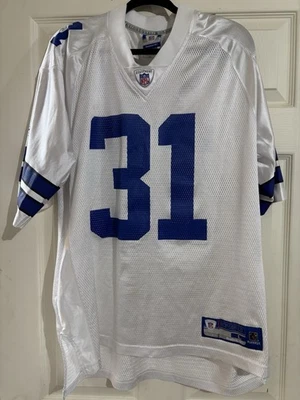 Camiseta De Colección Dallas Cowboys Para Hombres L Blanca NFL Fútbol Roy Williams Reebok #31 Foto 1 de 4