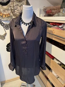Amisu Longbluse Polyester Anthrazit Gr. XS - Bild 1 von 12