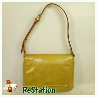 Bolso semihombro Louis Vuitton Vernis Thompson Street usado M91069 gris plata Foto 1 de 4