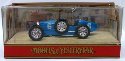 Matchbox Models Of Yesteryear Diecast Y-11 - Bugatti Type 35 Racing Car - Blue - Image 1 of 2