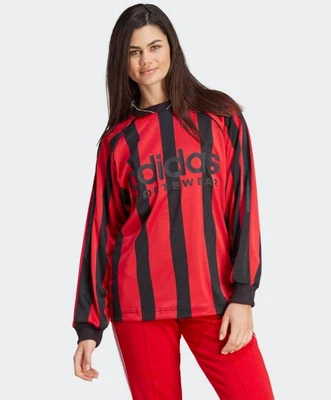 Camisa para mujer Adidas Express manga larga ROJA/NEGRA talla S precio de venta sugerido por el fabricante 65 USD Foto 1 de 4