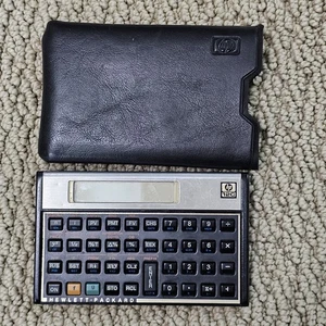 Vintage Hewlett Packard HP 12C Financial Business Calculator with case - Picture 1 of 4