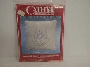 CATHY NEEDLECRAFT Candela Wicking Viola Iris Kit Cuscino 7919 (1B2) - Foto 1 di 4