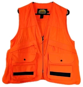 Cabela's Men's Medium Hunting Vest Small Game Bird Blaze Orange Vest  942000 - Picture 1 of 17