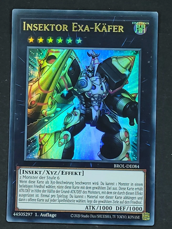 ⭐Insektor Exa-Käfer ⭐BROL-DE084 • Yu-Gi-Oh! • Ultra Rare • Near Mint • Deutsch - Bild 1 von 1