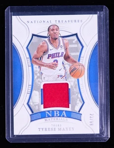 Tyrese Maxey 2024-25 Panini National Treasures NBA Materials Patch 23/99 - Picture 1 of 2