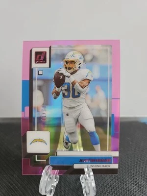2022 Clearly Donruss Austin Ekeler Pink # 5/10 Chargers Commanders - Image 1 of 2