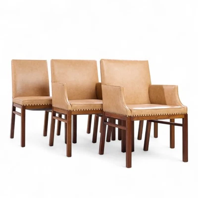 Widdicomb Mid Century Walnut Dining Chairs - Set of 6 - Image 1 of 4