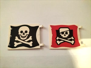 Lego Piraten 2x Skull Flaggen 2525p01,2525px6 - Bild 1 von 6
