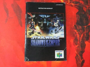 Nintendo 64 Manual Star Wars Shadox of the Empire N64 Instruction Booklet - Foto 1 di 5