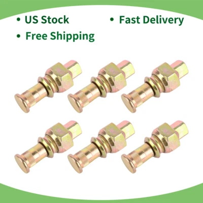 QTY 6-колесные гайки и шпильки комплект задний (Rh) для ISUZU NPR NPR-HD NQR NRR 8-97147-612-2 - Изображение 1 из 4