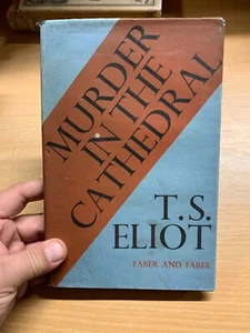 1941 T S ELIOT "MURDER IN THE CATHEDRAL" DRAMA PLAY FICTION HARDBACK BOOK (P3) - Picture 1 of 15