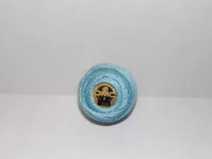 DMC 519 Pearl Cotton Ball Size 5 Blue 48M/52.49 yards - Picture 1 of 1