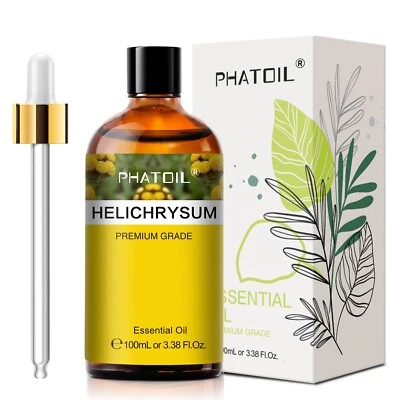 PHATOIL 100ml Helichrysum Essential Oils Pure Premium Grade Oil for Skin,Diffuser Burner