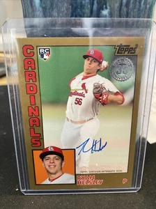 Actualización Topps Gold Ryan Helsley 1984 2019 autógrafo automático/50 Cardinals RC - Imagen 1 de 2