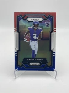 Jordan Addison RC 2023 Panini Prizm RED WHITE BLUE #368 - Imagen 1 de 2