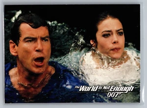 1999 James Bond World Is Not Enough #63 Denise Richards and Pierce Brosnan - Picture 1 of 2