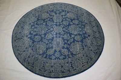 6'2" x 6'3" ft. Oushak Handmade Traditional Wool Area Oriental Tribal Round Rug - Image 1 of 4