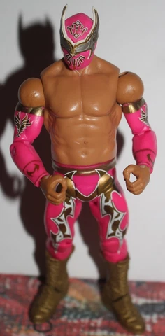 WWE USED Sin Cara Mattel Basic Action Figure Series Pink Cover