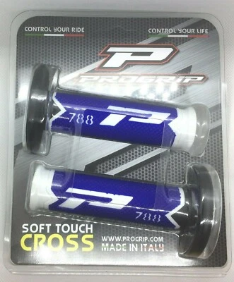 PROGRIP 788 BLUE / BLACK GRIPS For YAMAHA YZ80 YZ85 Motocross - Image 1 of 2