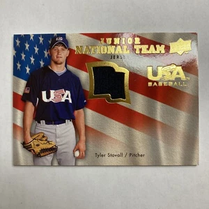 2008 Upper Deck USA Junior National Team #TS Tyler Stovall Game Jersey Patch - Picture 1 of 3