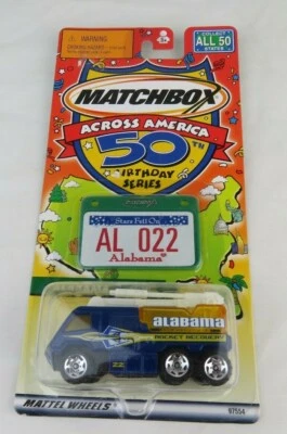 Alabama Airport Fire Pumper Matchbox Across America 50th Birthday Series 1:64  - Image 1 of 4