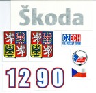 Replicated Team Czech Republic Helmet Decals. Skoda decal #1 Choose your number.