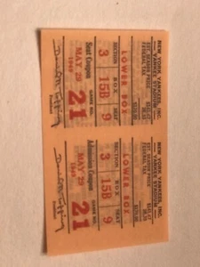 May 29 1949 Tom Greenwade Signs Mickey Mantle To NY Yankees FULL TICKET + Bonus - Picture 1 of 5