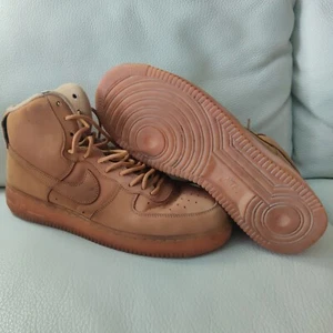 Nike Air Force 1 High '07 shoes LV8 WB Flax Men's Size 10.5 Wheat Gum suede tan - Picture 1 of 12