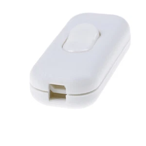 ON/OFF inline switch inline table lamp desk light cord cable switch 250V 6A S WN - Picture 1 of 15
