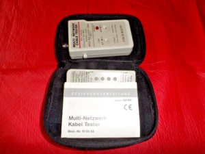 Voltcraft Netzwerktester 2 CAT3 bis 6a mit Tasche - Photo 1/4