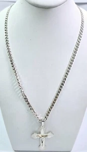 Silver Chain with Crucifix Pendant 21.1g 925 - Picture 1 of 3