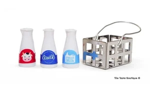 Juego de leche fresca con cesta para alimentos en miniatura para Calico Critters - Imagen 1 de 7