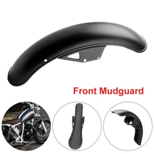 Motorcycle Motorbike Front Mudguard Fender Wheel Matt Black Mud Flap Universal - Picture 1 of 11