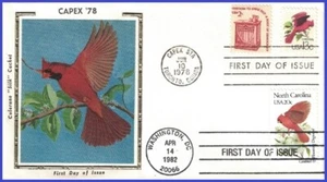 USA3 #1985 U/A COLORANO SILK FDC Combo2 Carolina del Norte - Imagen 1 de 1