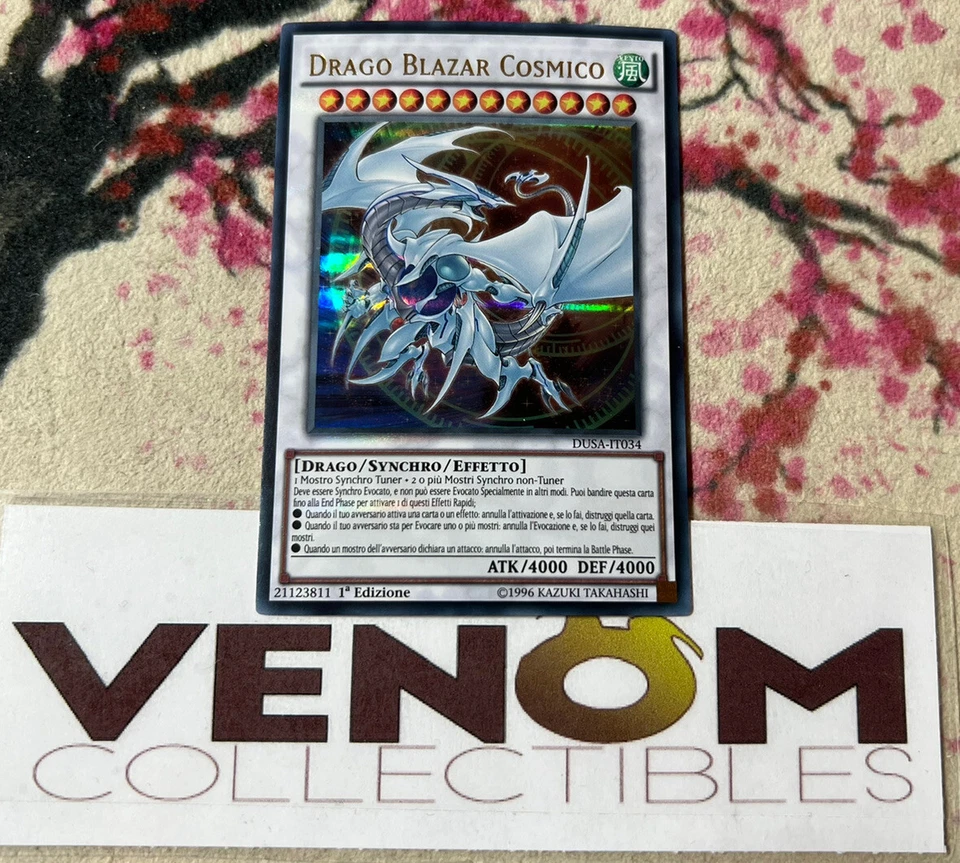 1x (M/NM) *ITALIAN* Cosmic Blazar Dragon DUSA-EN034 Ultra Rare 1st Ed. YuGiOh - Image 1 of 1