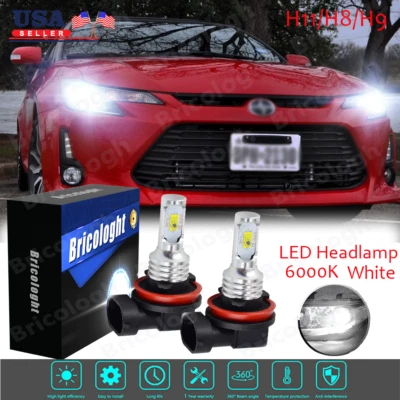 Para Scion tC 2008-2013 2x H11 Combo Faros LED Luz Baja 6000K Blanco Foto 1 de 4