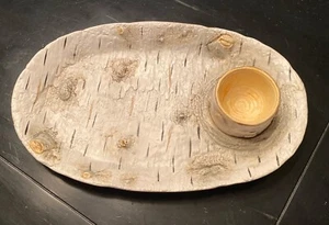 Dept 56 Birkenrinde Chip & Dip Set Abteilung 56 - Bild 1 von 9