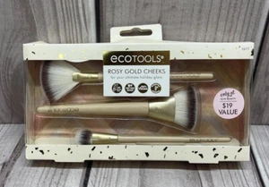 Ecotools Set di pennelli per trucco guance oro rosa 3 pezzi - Foto 1 di 2