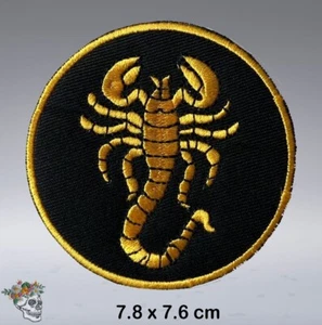 SCORPIO / BIKER / JACKE - Aufnähen aufbügeln bestickt - Aufnäher - Bild 1 von 1