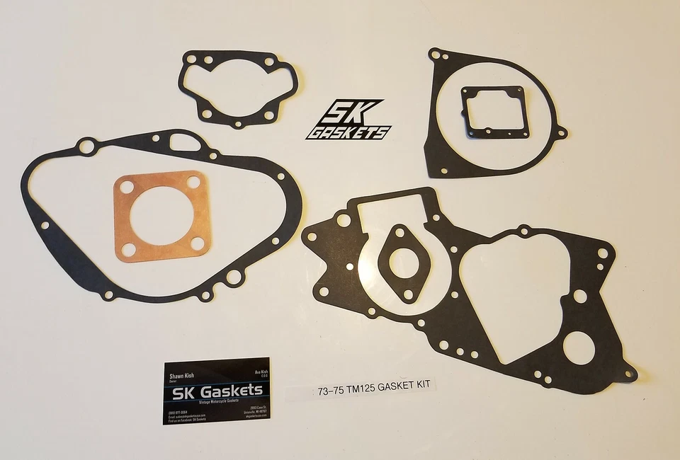 73 74 75 1973 1974 1975 Suzuki TM125 TM 125 Gasket Kit - Image 1 of 1