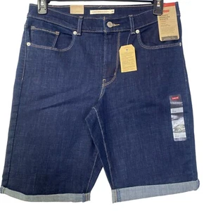 LEVIS CLASSIC HYPERSOFT MIDRISE BERMUDA SHORTS Sz 30 NWT - Picture 1 of 5