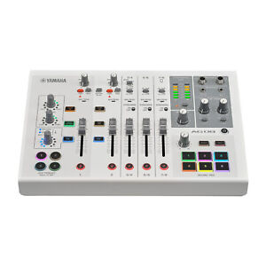 Yamaha AG08 8-Channel Live Streaming Loopback Mixer USB Interface White