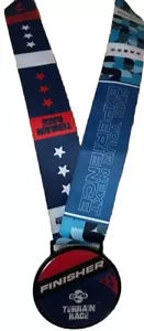 Terrain Race Finisher Medaille Cool Events rot weiß blau Affe Medaille - Bild 1 von 11